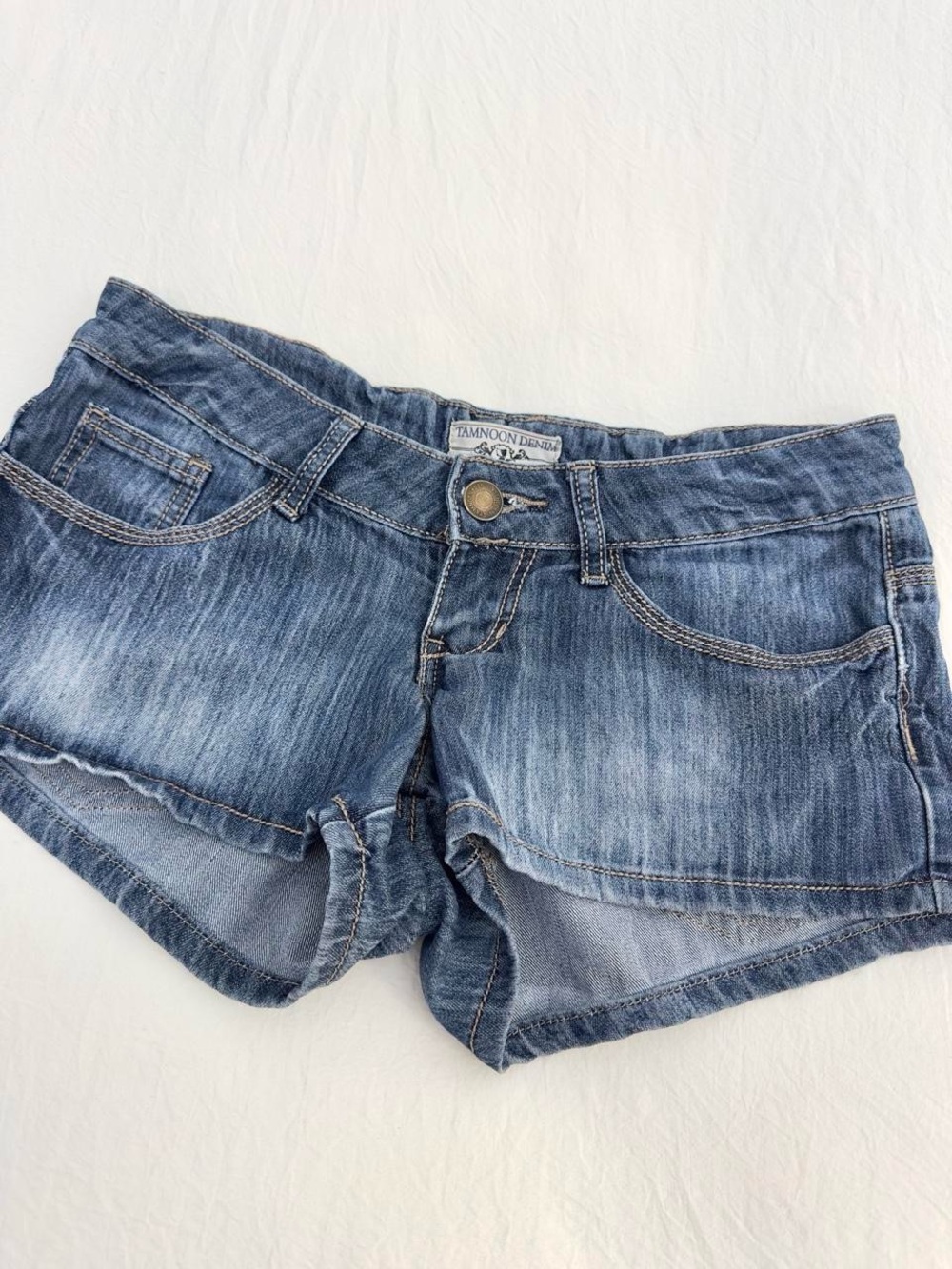 Low Rise Jean Shorts - Picture 6 of 8